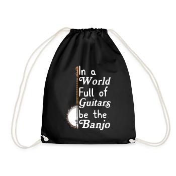 Chemises Banjo Pour Hommes Bluegrass Appalachia Folk - Sac de sport léger - noir - Devant