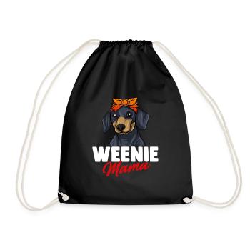 Teckel Cadeau Dixie Viennese Doxie Teckel - Sac de sport léger - noir - Devant