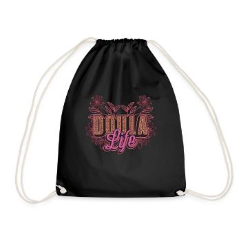 Doula Life Midwife Birth Helper Childbirth Doulas - Drawstring Bag - black - Front