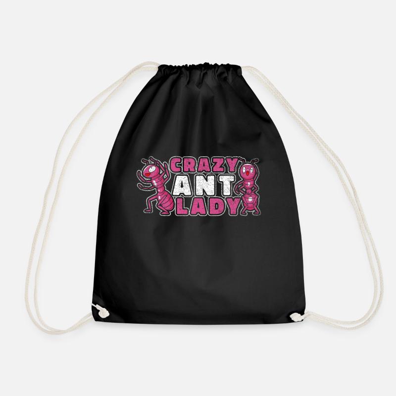 Crazy Ant Lady Fourmis Ferme - Sac de sport léger - noir