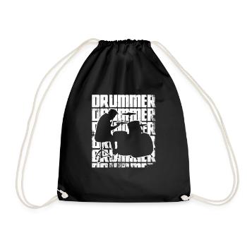 Drôle de batteur - Sac de sport léger - noir - Devant