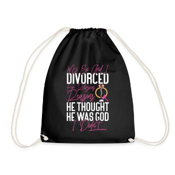 Bonne fête de divorce Mon ex et moi - Sac de sport léger - noir - Devant