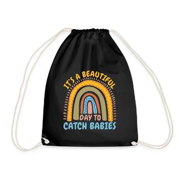 Ob/Gyn Nurse It's A Beautiful Day To Obstetrician - Drawstring Bag - black - Front