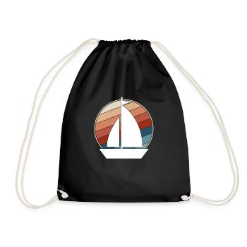 Rétro de la voile - Sac de sport léger - noir - Devant