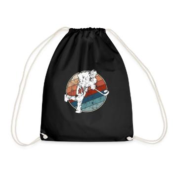 Hockey sur glace Rétro - Sac de sport léger - noir - Devant