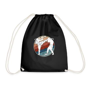 Martial Arts Retro - Drawstring Bag - black - Front