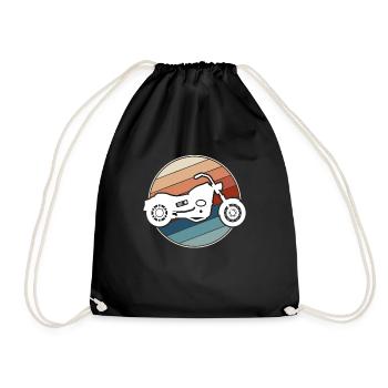Moto Rétro - Sac de sport léger - noir - Devant