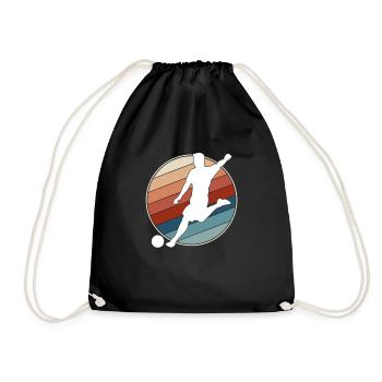Football Rétro - Sac de sport léger - noir - Devant
