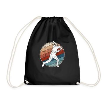 Baseball Retro - Turnbeutel - Schwarz - Vorne