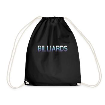 Billiard - Turnbeutel - Schwarz - Vorne