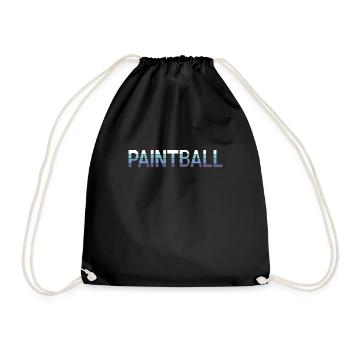 Paintball - Turnbeutel - Schwarz - Vorne