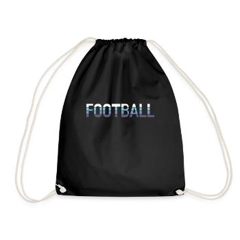 football - Turnbeutel - Schwarz - Vorne
