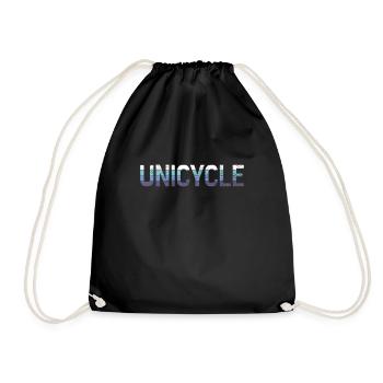 Unicycle - Drawstring Bag - black - Front