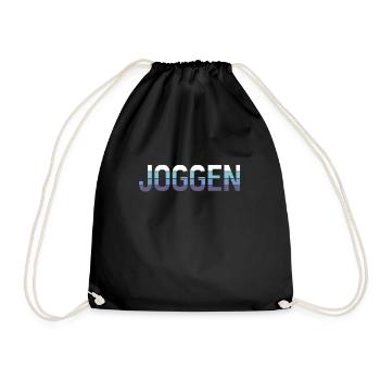 Joggen - Turnbeutel - Schwarz - Vorne