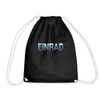 Einrad - Turnbeutel - Schwarz - Vorne