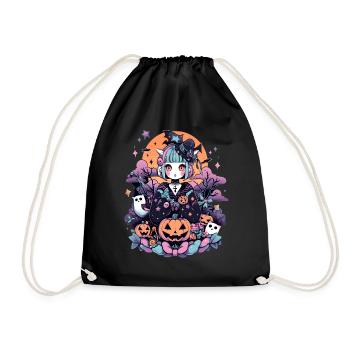Anime Halloween - Drawstring Bag - black - Front