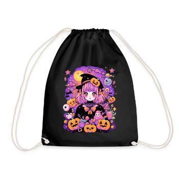 Manga Halloween - Drawstring Bag - black - Front