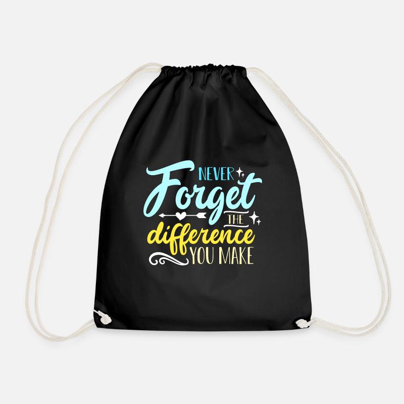 Midwife Never Forget The Difference You Make Doula - Turnbeutel - Schwarz