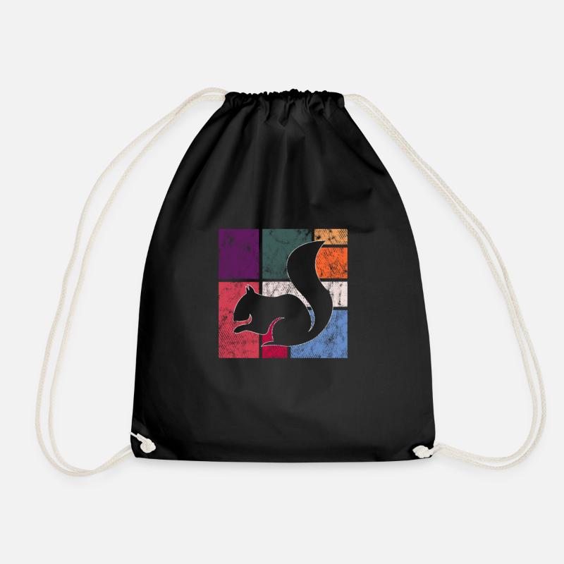 Écureuil - Sac de sport léger - noir