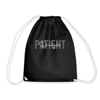 Patient dialysé Transplantation rénale péritonéale - Sac de sport léger - noir - Devant