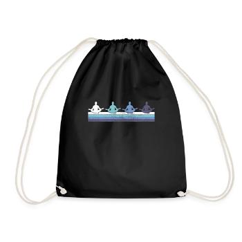 Méditation - Sac de sport léger - noir - Devant