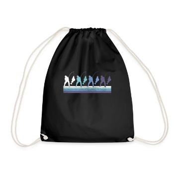 Angling - Drawstring Bag - black - Front