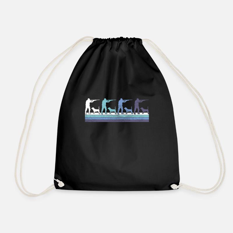 Hunt - Drawstring Bag - black