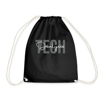 Dialysis Technician Funny Dialysis Peritoneal - Drawstring Bag - black - Front
