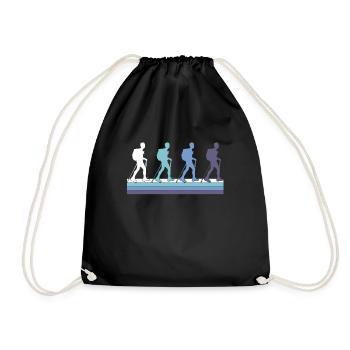 Wander - Drawstring Bag - black - Front