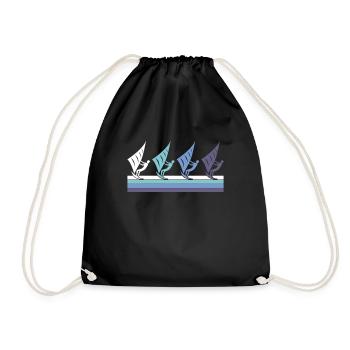 Kite - Drawstring Bag - black - Front