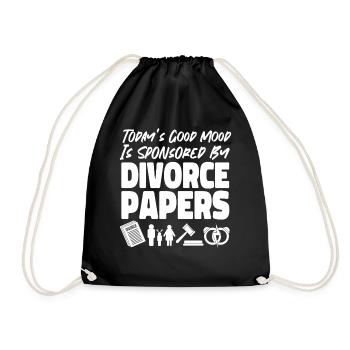 Happy Divorce Party Today's Good - Turnbeutel - Schwarz - Vorne