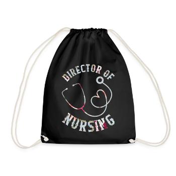 Chemise infirmière, directrice des soins infirmiers, soins de santé - Sac de sport léger - noir - Devant