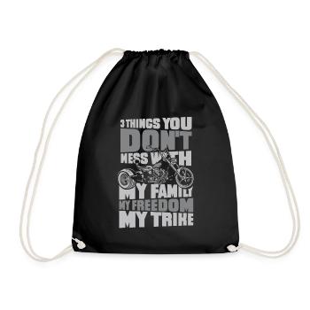 Ma famille Ma liberté Mon Trike Trikebike - Sac de sport léger - noir - Devant