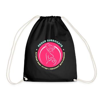 Maternité de substitution fière mère porteuse extrême FIV grossesse - Sac de sport léger - noir - Devant