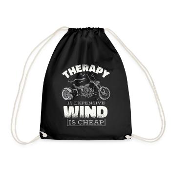La thérapie coûte cher le vent est un trois-roues bon marché - Sac de sport léger - noir - Devant