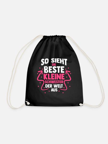 Geschwister Schwestern Schwester - Turnbeutel - Schwarz