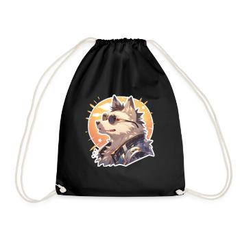 Chiens Chien Propriétaire Chien Amoureux Animal - Sac de sport léger - noir - Devant