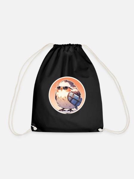 Oiseaux Oiseaux Drôles d’animaux Habitant de la forêt Animal - Sac de sport léger - noir