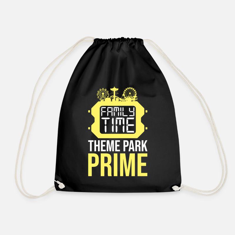 Amusement park Amusement park Family outing - Drawstring Bag - black