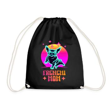 Frenchie Mom - Turnbeutel - Schwarz - Vorne