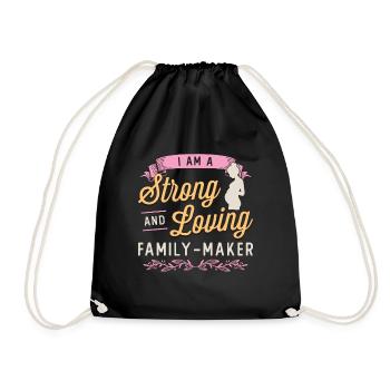Surrogacy I Am A Strong And Loving IVF Awareness - Turnbeutel - Schwarz - Vorne