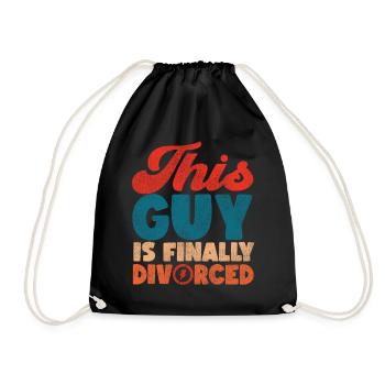 Happy Divorce Party This Guy Is - Turnbeutel - Schwarz - Vorne