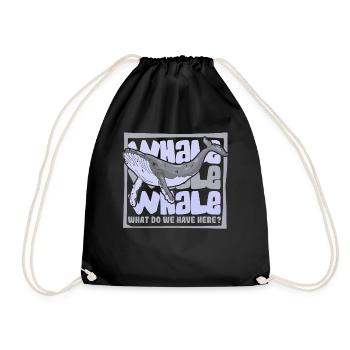 Qu’avons-nous ici Béluga Cachalot bleu - Sac de sport léger - noir - Devant