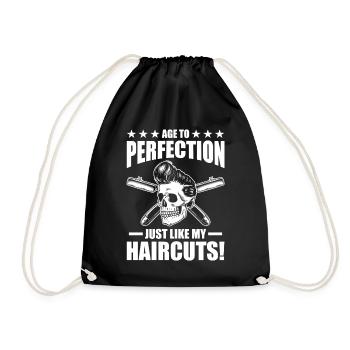 Barber Job Geburtstagsgeschenk - Turnbeutel - Schwarz - Vorne