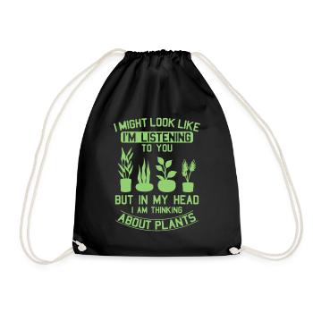Amoureux des plantes Nature Jardinier Horticulteurs - Sac de sport léger - noir - Devant