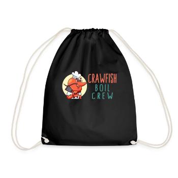 Chemise d’écrevisses, T-shirt d’écrevisse d’écrevisse - Sac de sport léger - noir - Devant