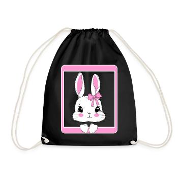 Chemise de Pâques, chemise de Pâques filles Dames Enfants - Sac de sport léger - noir - Devant