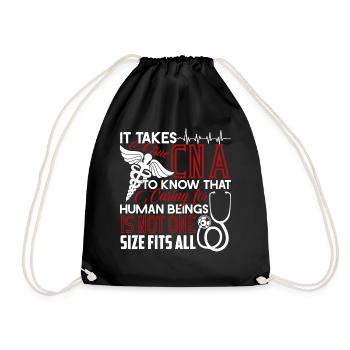 CNA It Takes A True CNA To Know That - Drawstring Bag - black - Front