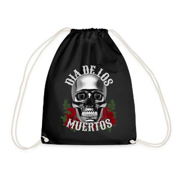 Dia de los Muortos - Tag der Toten - Turnbeutel - Schwarz - Vorne