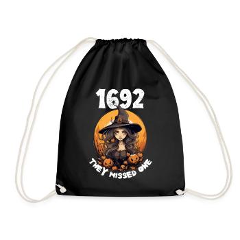 Magic Witch Design - 1692 - They Missed One - Drawstring Bag - black - Front